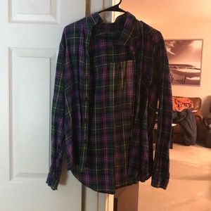 XL American Eagle Boyfriend Flannel Shirt